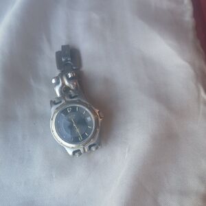 Silver and Black Wristwatch